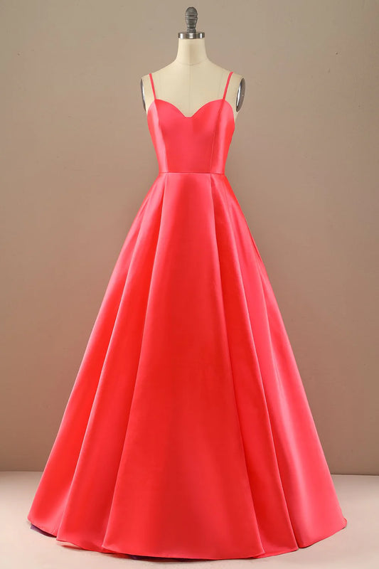 OKBBN A-line slim shoulder sleeveless evening gown
