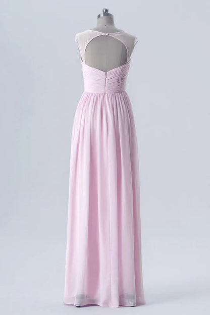 Sweetheart Sheer Straps Bridesmaid Dress