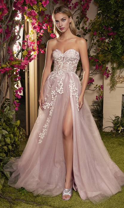 OKBBN Elegant Strapless Sweetheart Ball Dress