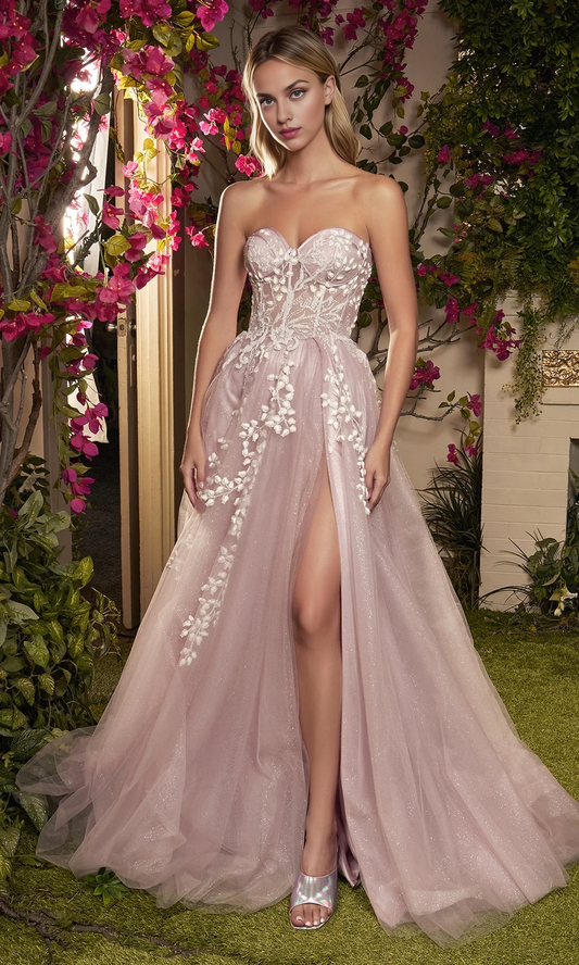 OKBBN Elegant Strapless Sweetheart Ball Dress