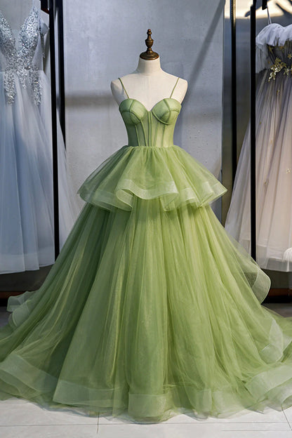 OKBBN Sweetheart Chiffon Long and Beautiful A-line Ball Dress