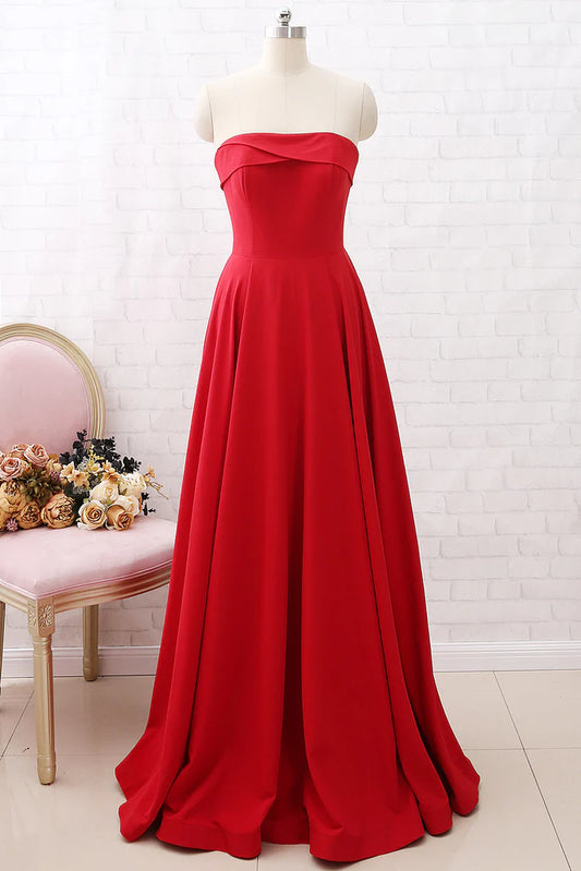 OKBBN strapless Sweetheart Long Formal Ball Dress