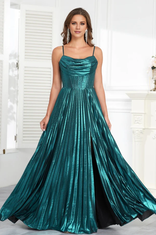 OKBBN Fashion Modern A-line Off Shoulder Strap Folded Ball Dress