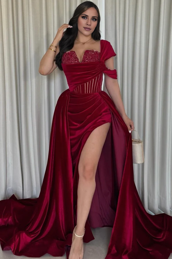 OKBBN sexy and gorgeous one shoulder off the shoulder pleated dress with decal dance dress