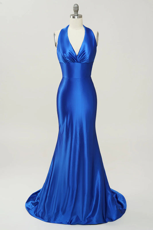OKBBN Mermaid Strap Strap Back Evening Dress