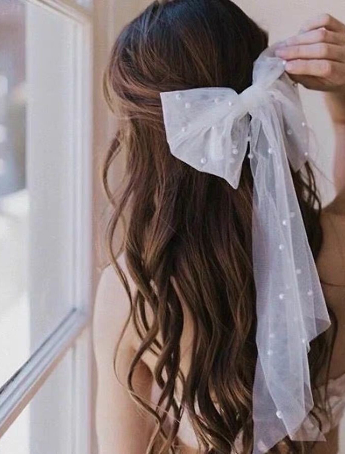 OKBBN single-layer cute simple classic style wedding veil