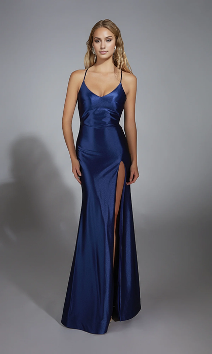 OKBBN's charming long slim fit slim shoulder ball gown