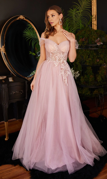 OKBBN Elegant Strapless Long A-line Ball Dress