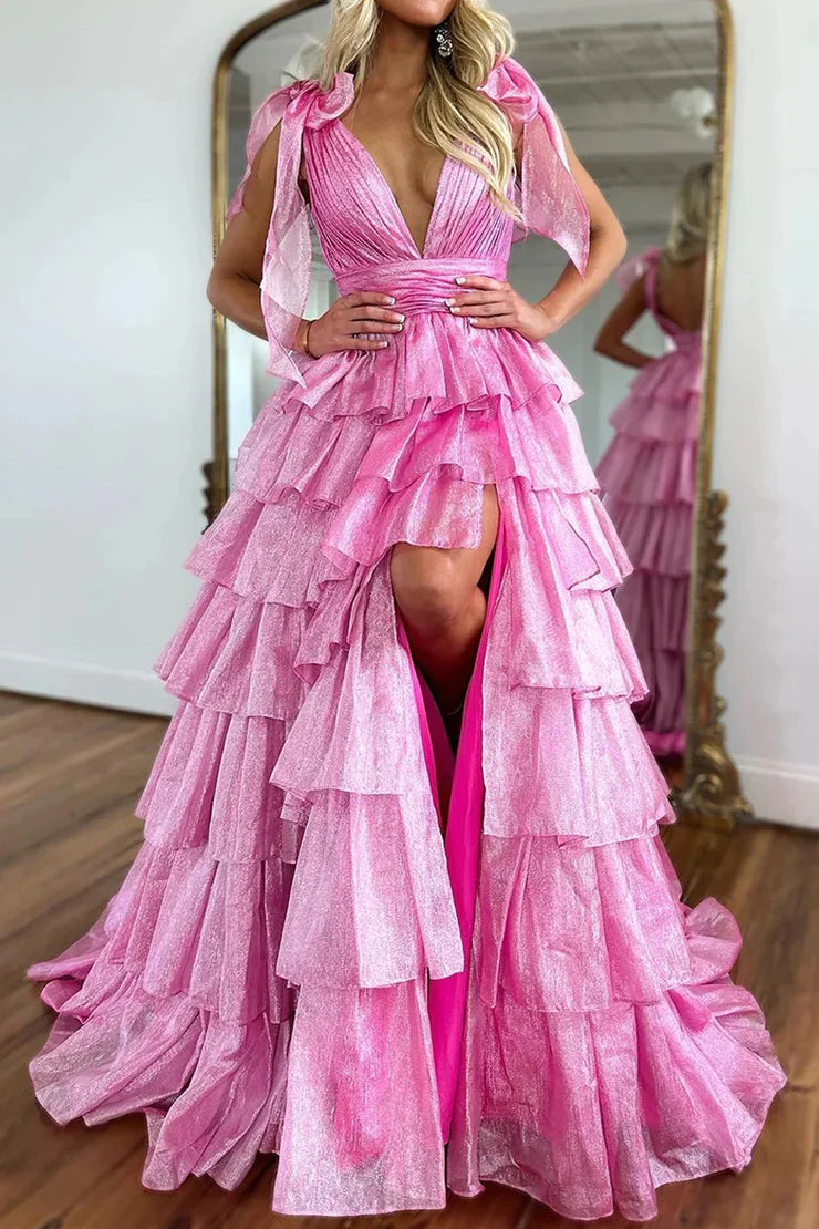 OKBBN Cute Ball Dress V-neck organza Ball Dress