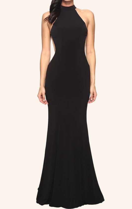 OKBBN Mermaid Strap Knitted Ball Dress