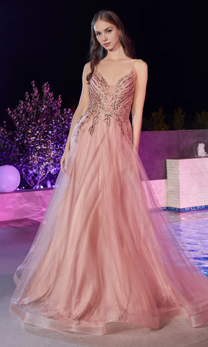 OKBBN's charming sparkling tight long ball gown