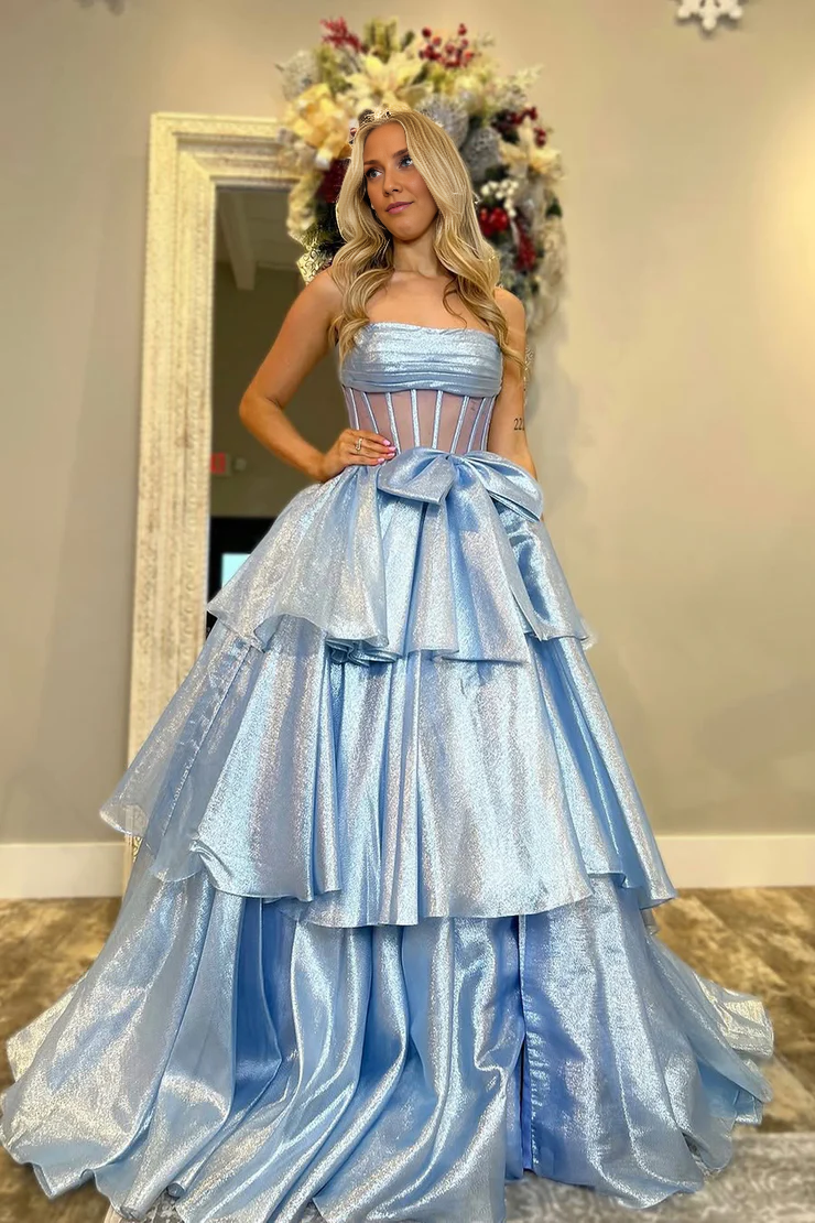 OKBBN Cute Ball Dress Off Shoulder Organza Ball Dress