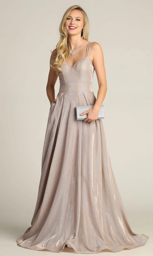 OKBBN Back Strap Long A-line Ball Dress