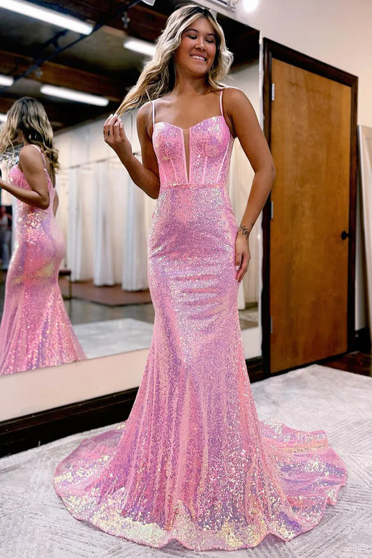 OKBBN Sparkling Mermaid Sweetheart Sparkle Long Dress