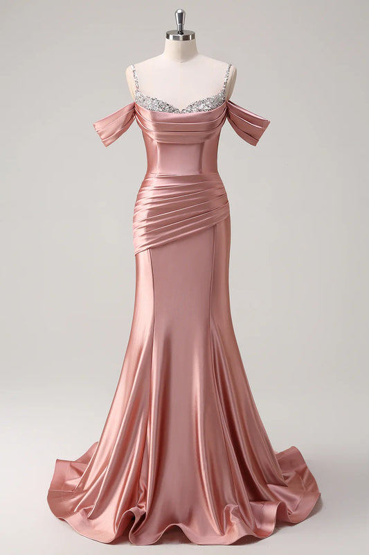 OKBBN Elegant Mermaid Slimming Long Ball Dress