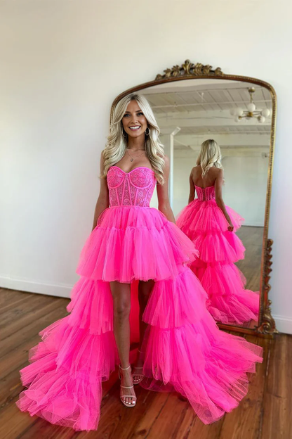 OKBBN Cute A-Shape Sweetheart Lace Ball Dress