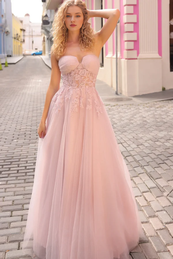 OKBBN Chic Modern A-line Sweetheart Collar Sleeveless Tattoo Ball Dress