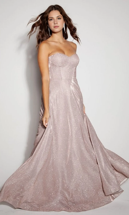 OKBBN Long Sparkling Elastic Knitted Ball Dress