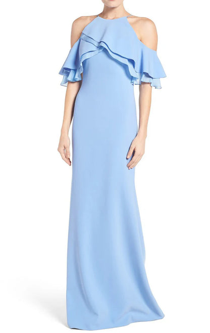 OKBBN off shoulder tight long ball gown
