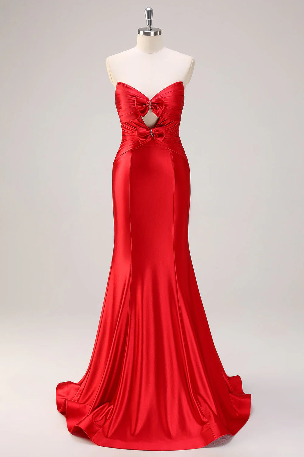 OKBBN off shoulder hollowed out pleated long backless mermaid dance dress
