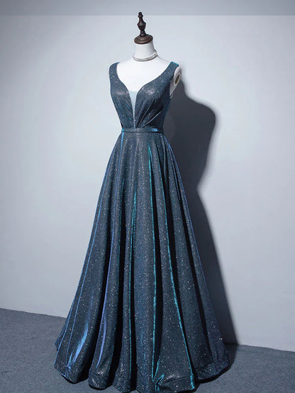 Black Mermaid Sequin Long Evening Dress Black Formal Dress