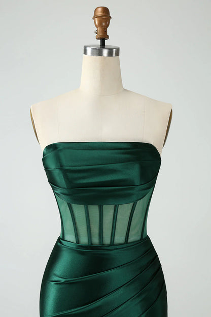 Bodycon Strapless Corset Short Homecoming Dress