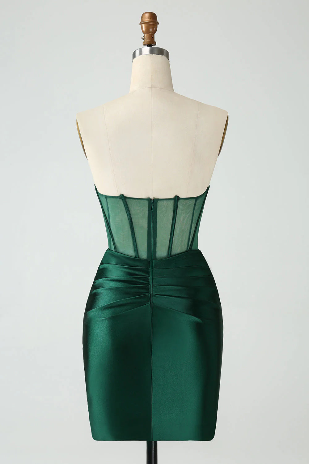 Bodycon Strapless Corset Short Homecoming Dress