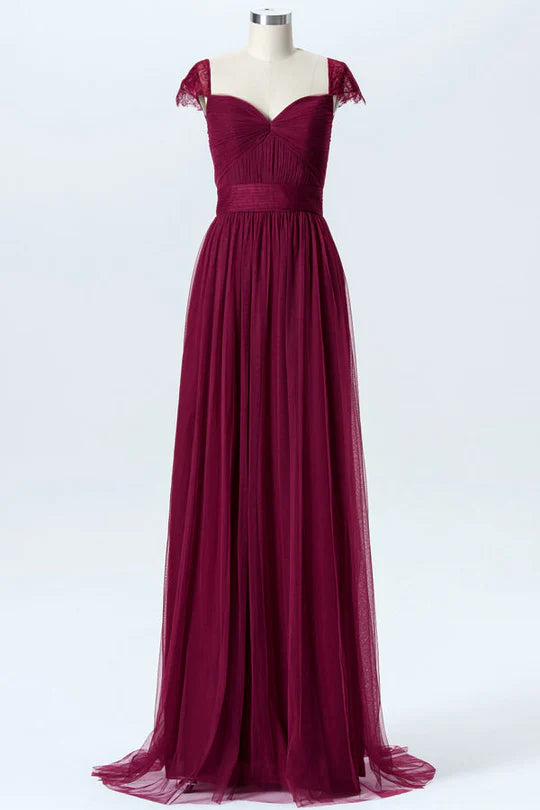 Chiffon Cutout Back Bridesmaid Dress