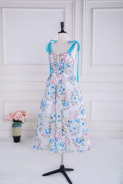 A-line Sweetheart Embroidered Tea Long Ball Dress Sexy Evening Dress
