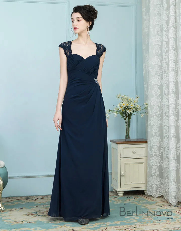 Elegant and Sexy Sleeveless Champagne Bride Mom Wedding Formal Dress