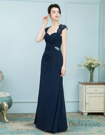 Elegant and Sexy Sleeveless Champagne Bride Mom Wedding Formal Dress