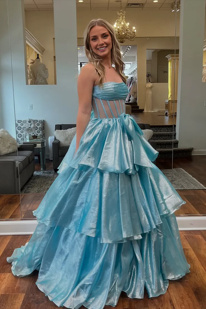 OKBBN Cute Ball Dress Off Shoulder Organza Ball Dress