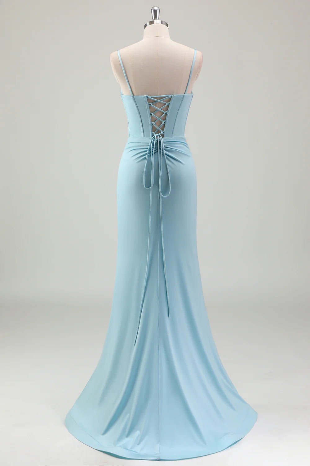 OKBBN Shining Mermaid Strap Tight corset Ball Dress