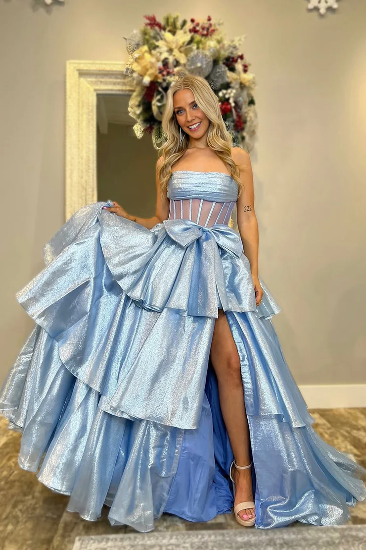 OKBBN Cute Ball Dress Off Shoulder Organza Ball Dress
