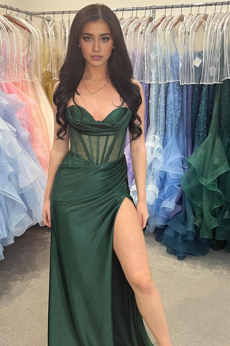 OKBBN Fashion Mermaid Sweetheart Long Ball Dress