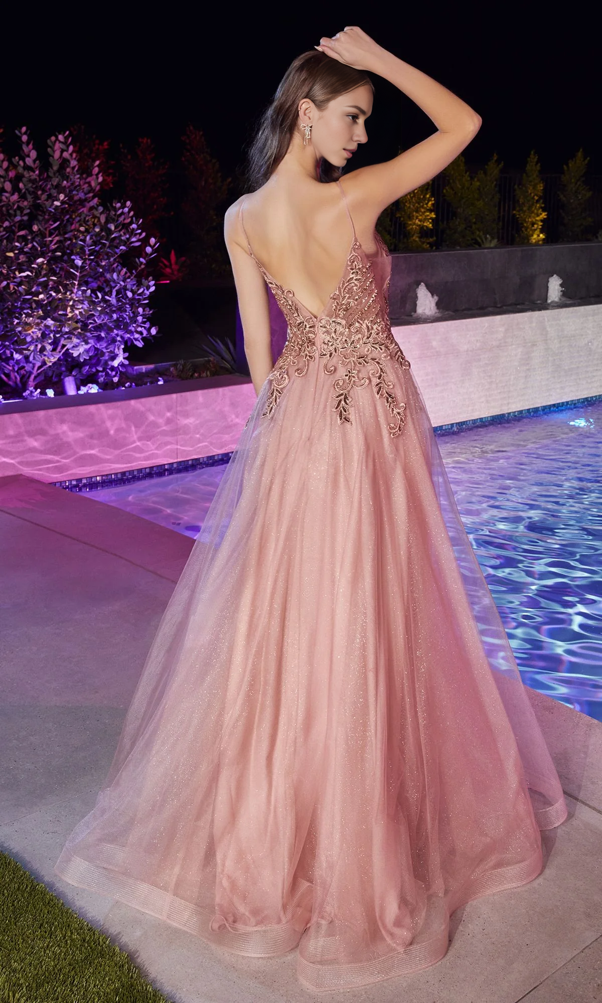 OKBBN's charming sparkling tight long ball gown