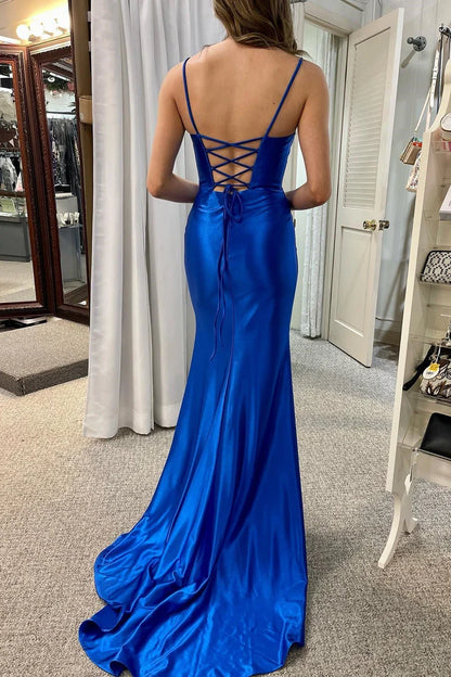 OKBBN Enchanting Mermaid Round Neck Lace Fold Ball Dress