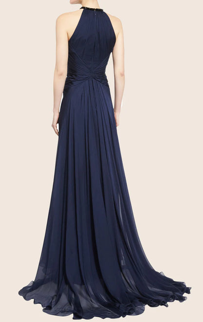 OKBBN Elegant Chiffon Long Ball Dress