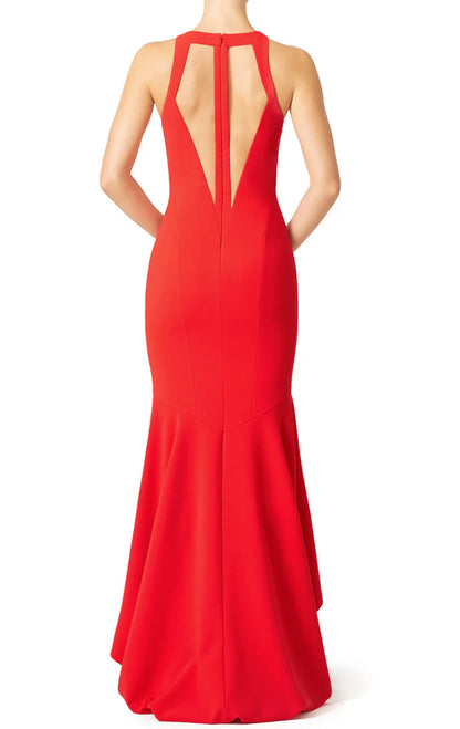 OKBBN Elegant Strapped Sleeveless Off Shoulder Ball Dress