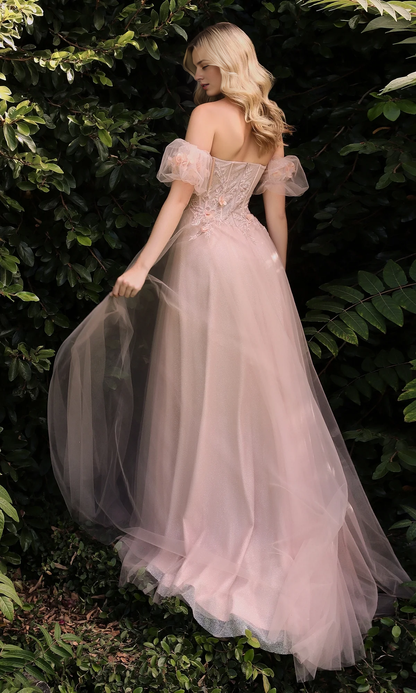 OKBBN elegant and beautiful sparkling chiffon ball dress
