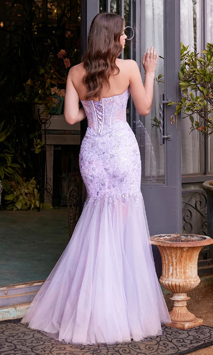 OKBBN's charming strapless slim fit mermaid dance dress