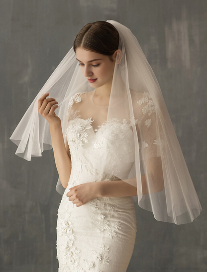 OKBBN Two layer Sweet Wedding Headveil