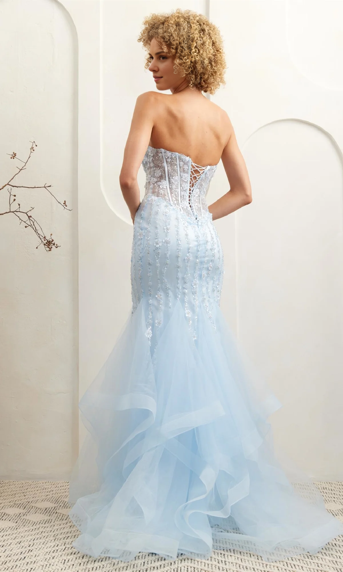 OKBBN's charming strapless mermaid dance dress