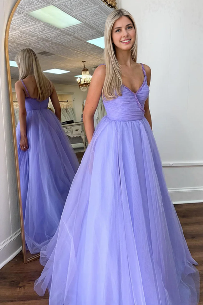 OKBBN Beaded Oblique Chiffon Ball Dress