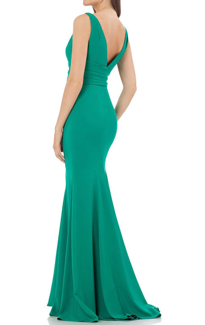 OKBBN Mermaid Strap V-neck Knitted Ball Dress
