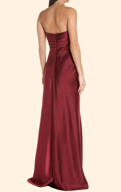 OKBBN strapless Sweetheart Long Formal Ball Dress