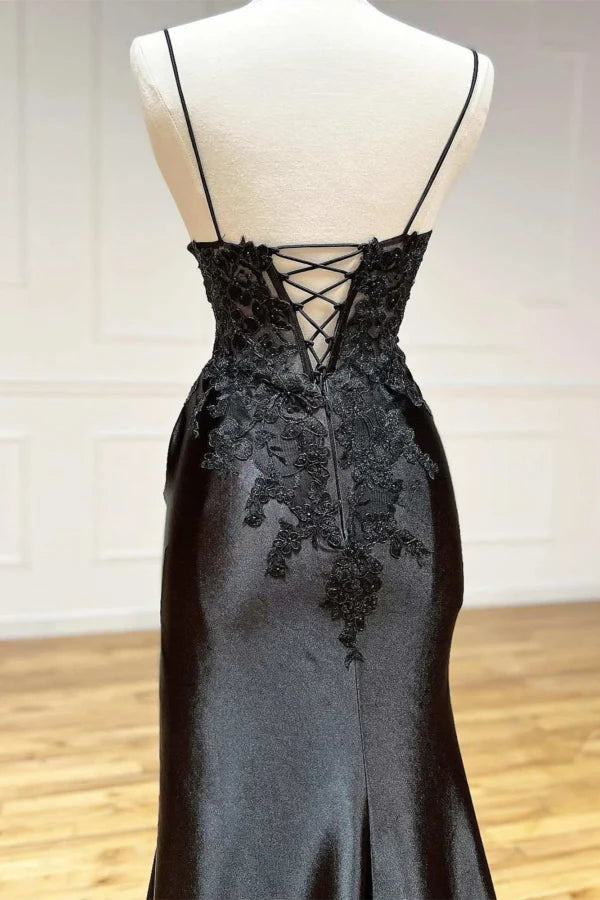 OKBBN elegant slim fit V-neck slim shoulder strap sleeveless pleated lace dance dress