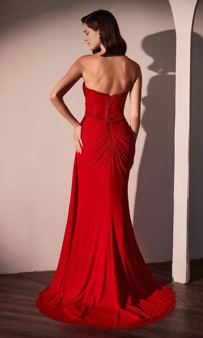 OKBBN Elegant Off Shoulder Strapless Sweetheart Ball Dress