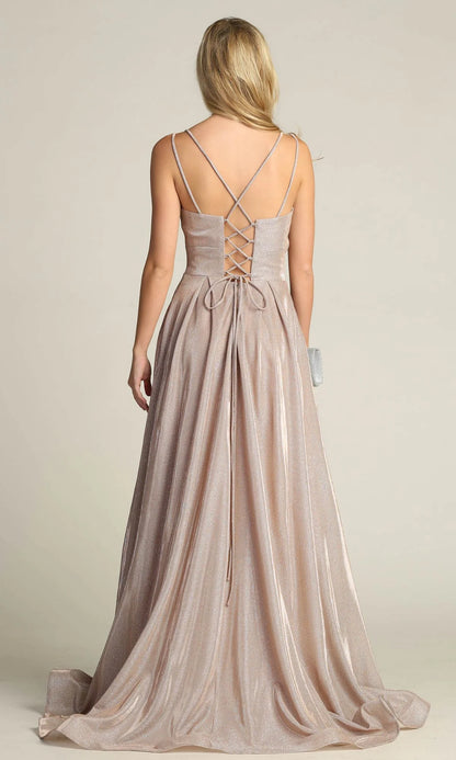 OKBBN Back Strap Long A-line Ball Dress