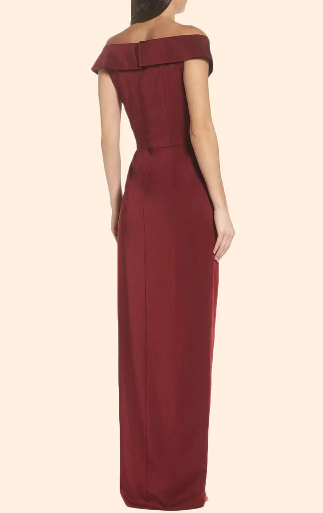 OKBBN Off Shoulder Long Formal Ball Dress